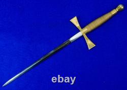 Vintage Spanish Spain Navy Naval Officer's Dagger Fighting Knife with Scabbard