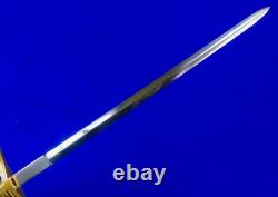 Vintage Spanish Spain Navy Naval Officer's Dagger Fighting Knife with Scabbard