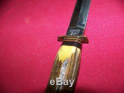 Vintage Stag German Solingen CCC Cutlery Stag Dagger Knife 10-1/2 in. WithSheath