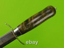 Vintage Swedish Sweden Hunting Fighting Knife Dagger with Scabbard