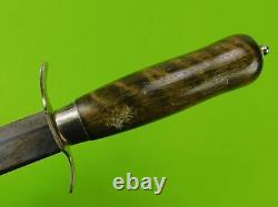 Vintage Swedish Sweden Hunting Fighting Knife Dagger with Scabbard