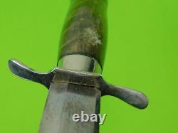 Vintage Swedish Sweden Hunting Fighting Knife Dagger with Scabbard