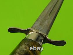 Vintage Swedish Sweden Hunting Fighting Knife Dagger with Scabbard