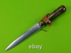 Vintage Swedish Sweden Hunting Fighting Knife Dagger with Scabbard