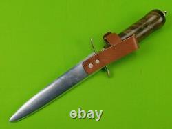 Vintage Swedish Sweden Hunting Fighting Knife Dagger with Scabbard