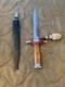 Vintage Swiss Army M43 Dagger Knife W Scabbard Sig Neuhausen M1943 Ww2 Era