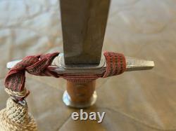 Vintage Swiss Army M43 Dagger Knife w Scabbard SIG Neuhausen M1943 WW2 Era