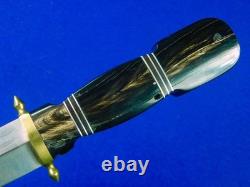 Vintage Turkish Turkey Custom Made Dagger Fighting Knife with Scabbard
