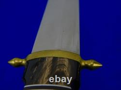 Vintage Turkish Turkey Custom Made Dagger Fighting Knife with Scabbard
