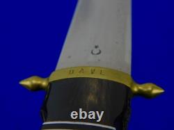 Vintage Turkish Turkey Custom Made Dagger Fighting Knife with Scabbard