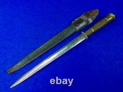 Vintage US Custom Made Handmade German WW2 Dagger Blade Fighting Knife with Sheath