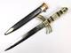 Vintage Us Custom Made Large & Heavy Dagger Fighting Knife With Scabbard