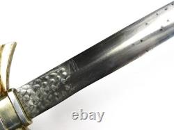Vintage US Custom Made Large & Heavy Dagger Fighting Knife with Scabbard