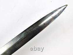 Vintage US Custom Made Large & Heavy Dagger Fighting Knife with Scabbard
