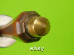 Vintage US Custom Made Medieval Style Rondel Dagger Fighting Knife with Sheath