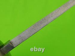 Vintage US Custom Made Medieval Style Rondel Dagger Fighting Knife with Sheath
