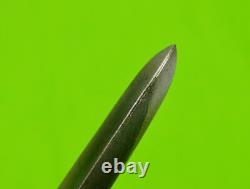 Vintage US Custom Made Medieval Style Rondel Dagger Fighting Knife with Sheath