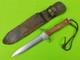 Vintage Us Ww2 Theater Custom Made Handmade Fighting Knife Dagger With Sheath