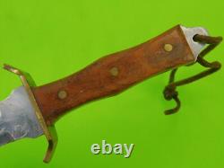 Vintage US WW2 Theater Custom Made Handmade Fighting Knife Dagger with Sheath