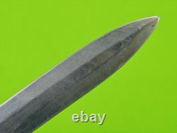 Vintage US WW2 Theater Custom Made Handmade Fighting Knife Dagger with Sheath