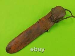 Vintage US WW2 Theater Custom Made Handmade Fighting Knife Dagger with Sheath