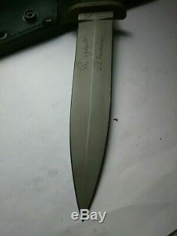 Vintage USA BLACKJACK Applegate Fairbairn Commando Dagger Fighting Knife, Sheath