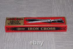 Vintage United Bone Handle Iron Cross Dagger Knife UC328 Sheath & Box 14 5/8