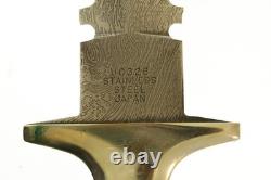 Vintage United Bone Handle Iron Cross Dagger Knife UC328 Sheath & Box 14 5/8