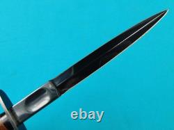 Vintage Unmarked Reproduction US Case V42 WW2 Fighting Knife Dagger with Sheath