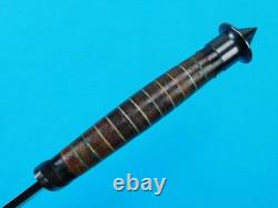 Vintage Unmarked Reproduction US Case V42 WW2 Fighting Knife Dagger with Sheath