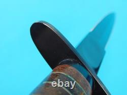 Vintage Unmarked Reproduction US Case V42 WW2 Fighting Knife Dagger with Sheath