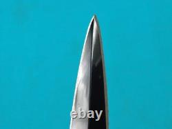 Vintage Unmarked Reproduction US Case V42 WW2 Fighting Knife Dagger with Sheath