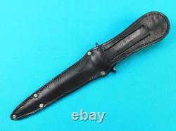 Vintage Unmarked Reproduction US Case V42 WW2 Fighting Knife Dagger with Sheath