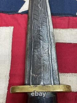 Vintage Unusual Australian? Or Tasmanian Devil Damascus Carved Dagger Knife