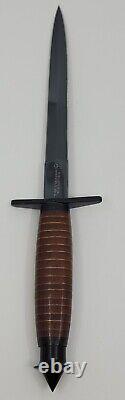 Vintage V42 Style Sheffield Made Stiletto Knife Dagger & Scabbard H. G. Long