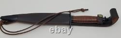 Vintage V42 Style Sheffield Made Stiletto Knife Dagger & Scabbard H. G. Long
