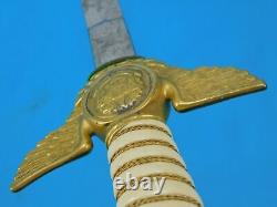 Vintage Very Rare Brazilian Brazil Air Force Dagger Fighting Knife with Scabbard