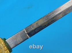 Vintage Very Rare Brazilian Brazil Air Force Dagger Fighting Knife with Scabbard