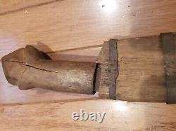 Vintage Visayan Talibong Fighting Knife Dagger Wood Scabbard Philippines