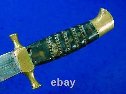 Vintage WW2 Period Middle East Small Dagger Fighting Knife with Sheath