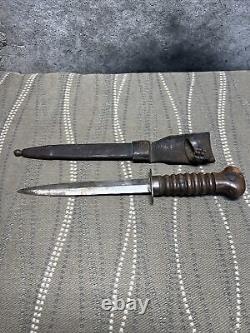 Vintage WWI German MILITARY STILETTO DAGGER KNIFE Dutch WW2 STORMDOLK COMMANDO