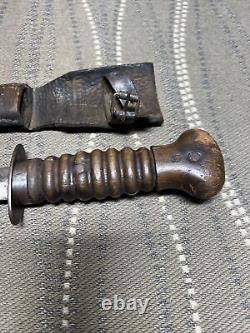 Vintage WWI German MILITARY STILETTO DAGGER KNIFE Dutch WW2 STORMDOLK COMMANDO