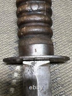 Vintage WWI German MILITARY STILETTO DAGGER KNIFE Dutch WW2 STORMDOLK COMMANDO