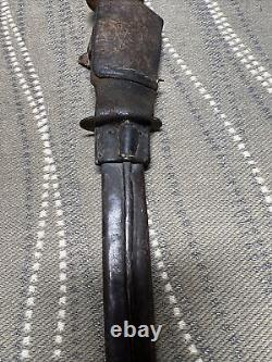 Vintage WWI German MILITARY STILETTO DAGGER KNIFE Dutch WW2 STORMDOLK COMMANDO