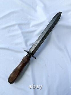 Vintage WWII Ben Rocklin Handmade Fighting Double Edge Dagger Theater Knife RARE
