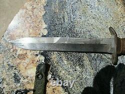 Vintage WWII US M3 IMPERIAL Fighting Knife M8 scabbard Dagger WW2