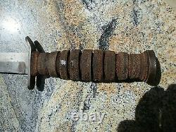 Vintage WWII US M3 IMPERIAL Fighting Knife M8 scabbard Dagger WW2