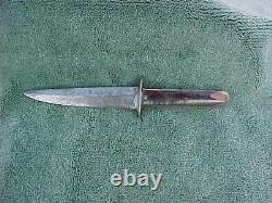 Vintage WWll Handmade THEATER Fixed Blade Fighting Knife 9-1/2 Dagger