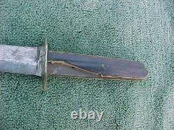 Vintage WWll Handmade THEATER Fixed Blade Fighting Knife 9-1/2 Dagger