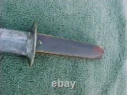 Vintage WWll Handmade THEATER Fixed Blade Fighting Knife 9-1/2 Dagger